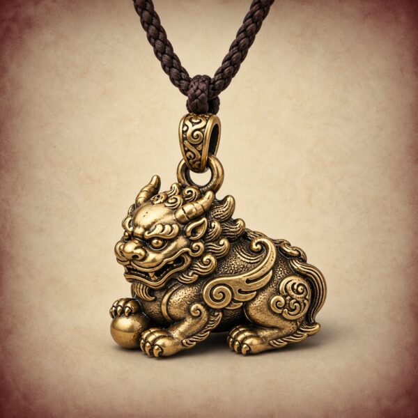 Golden Pixiu Wealth Pendant