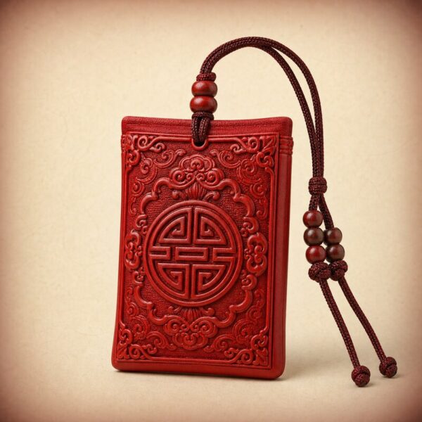 Cinnabar Fu Blessing Charm