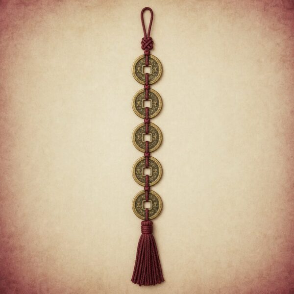 Five-Emperor Coins Charm