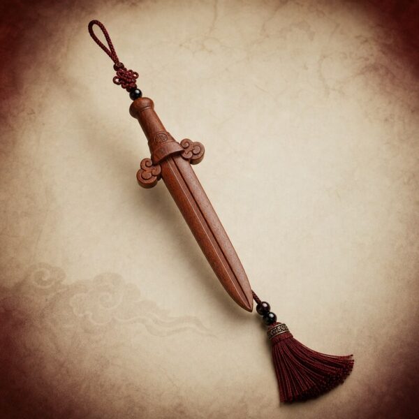 Peachwood Sword Charm