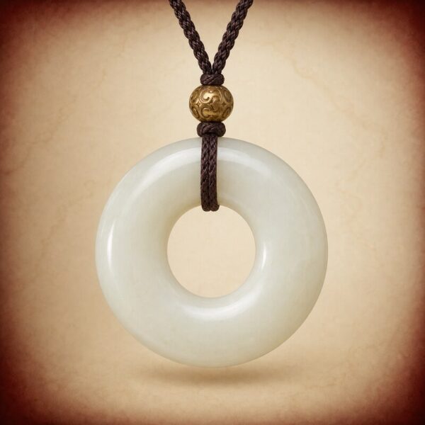Hetian Jade Peace Buckle