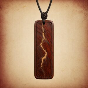 Lightning Jujube Wood Peace Token