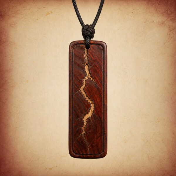 Lightning Jujube Wood Peace Token