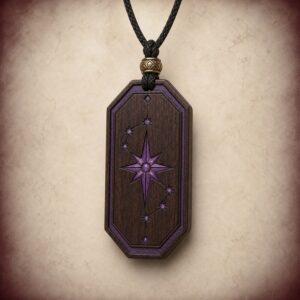 Purple Star Guard Token – Lightning-struck jujube wood Token
