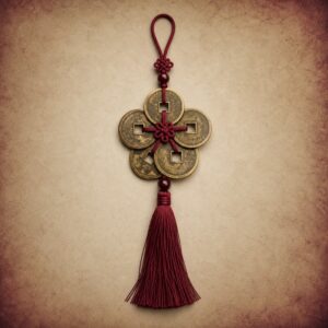 Five Emperor Feng Shui Coin String