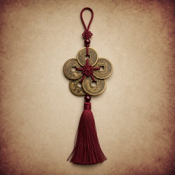 Five Emperor Feng Shui Coin String