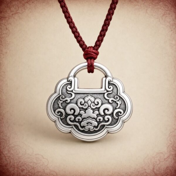 Sterling Silver Peace Lock Pendant